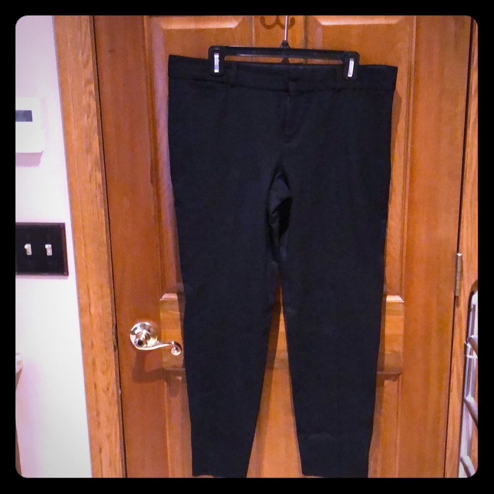 Black Sloan cut pants from Banana Republic